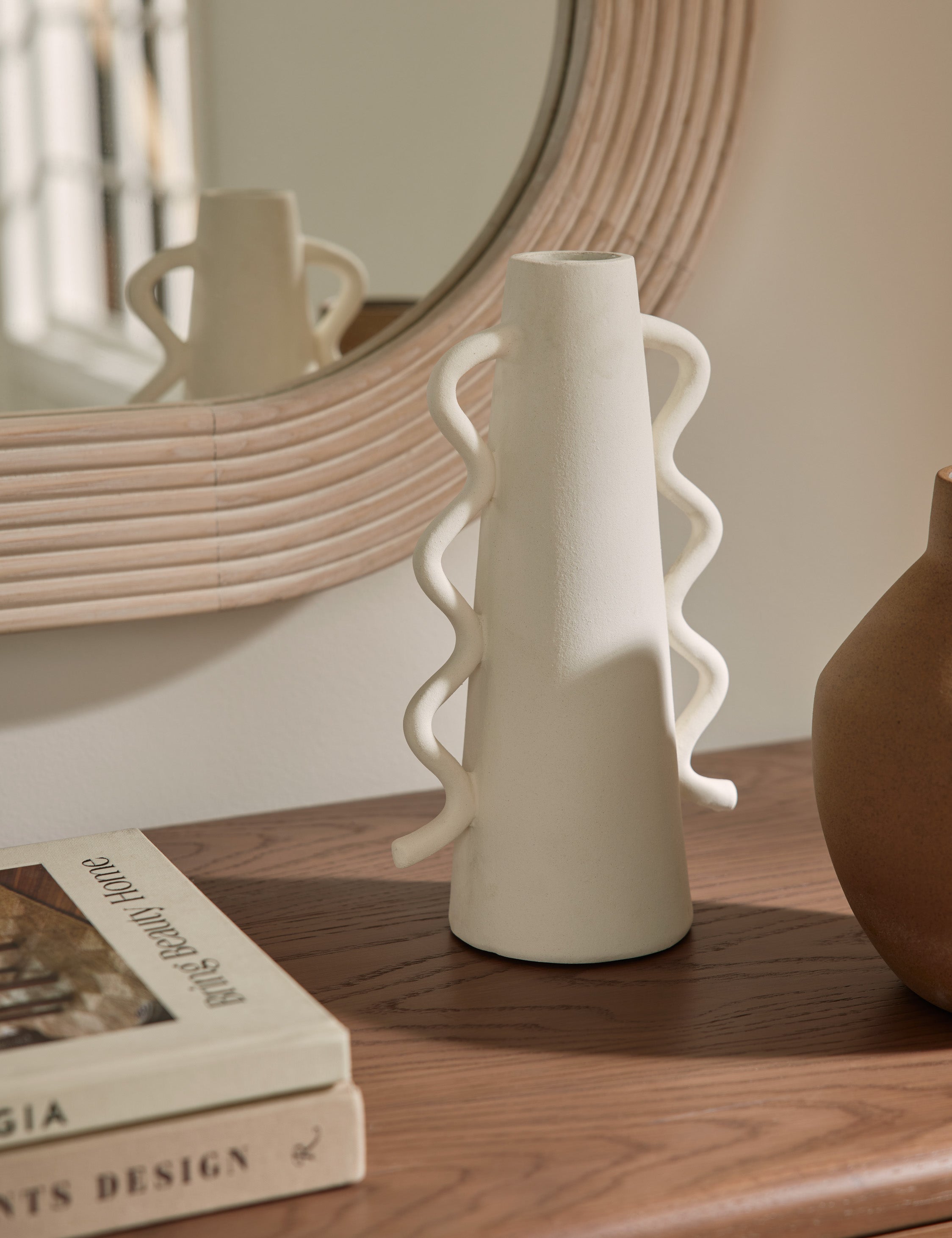 Cyrene Vase - Handcrafted Ceramic Flower Vase for Home Decor | Perfect for Living Room, Dining Table & Wedding Centerpieces