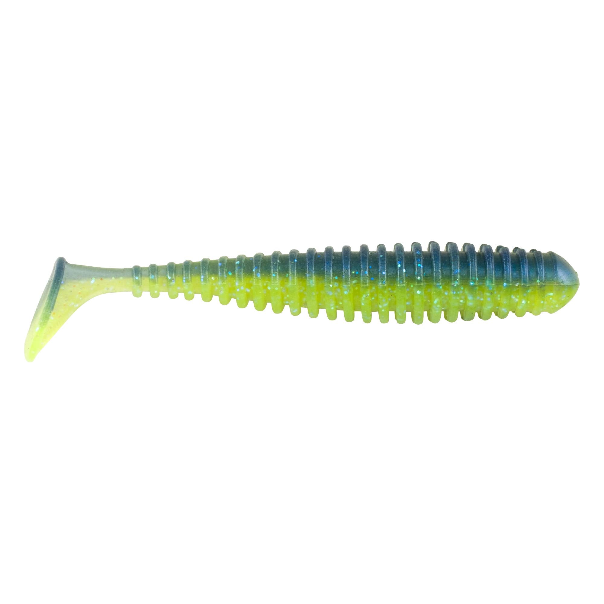 Berkley PowerBait Power Swimmer Ripple Body with Paddle Tail Fishing Lure - Best Soft Plastic Swim Bait for Bass, Trout, and Walleye - Perfect for Freshwater and Saltwater Fishing