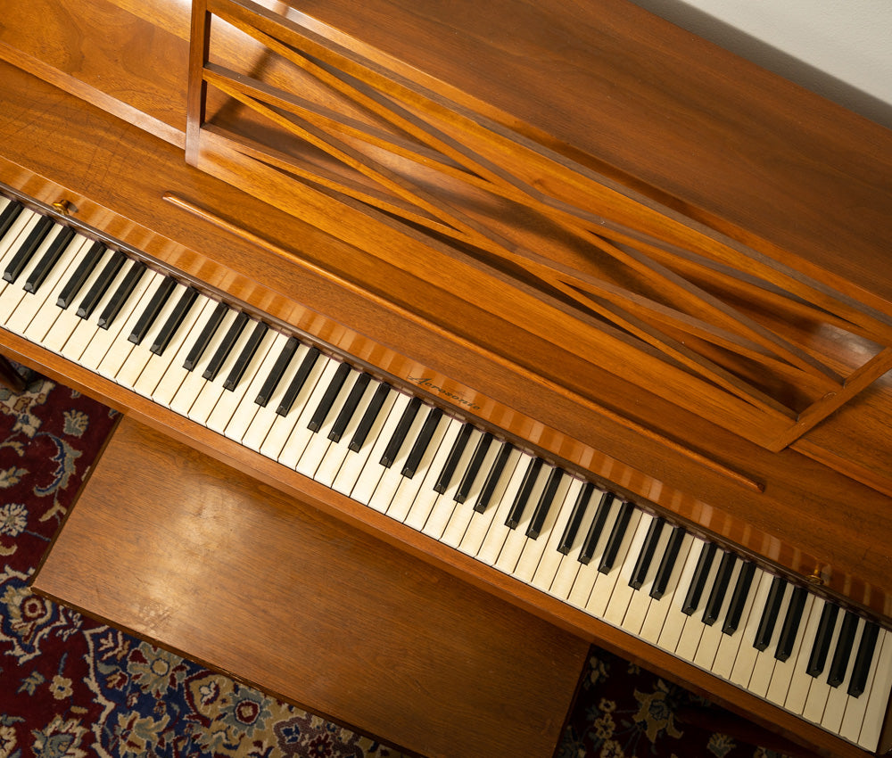 Acrosonic by Baldwin Spinet Piano in Satin Oak Finish - Serial Number 671881 | Perfect for Home, Studio & Small Performances