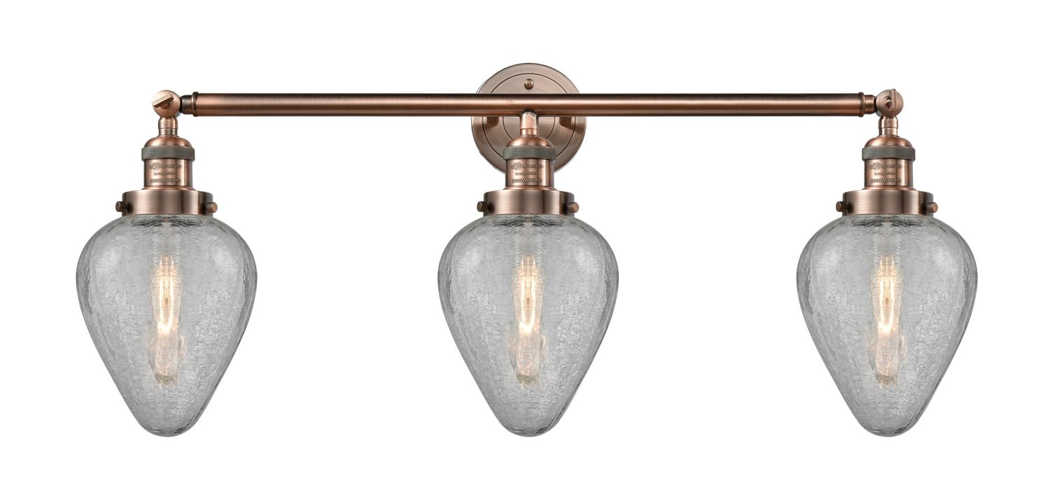 Franklin Restoration Collection 205-AC-G165-LED Copper LED Bathroom Vanity Mirror with Modern Design - Perfect for Bathroom Makeovers, Home Renovations & Spa-Like Retreats