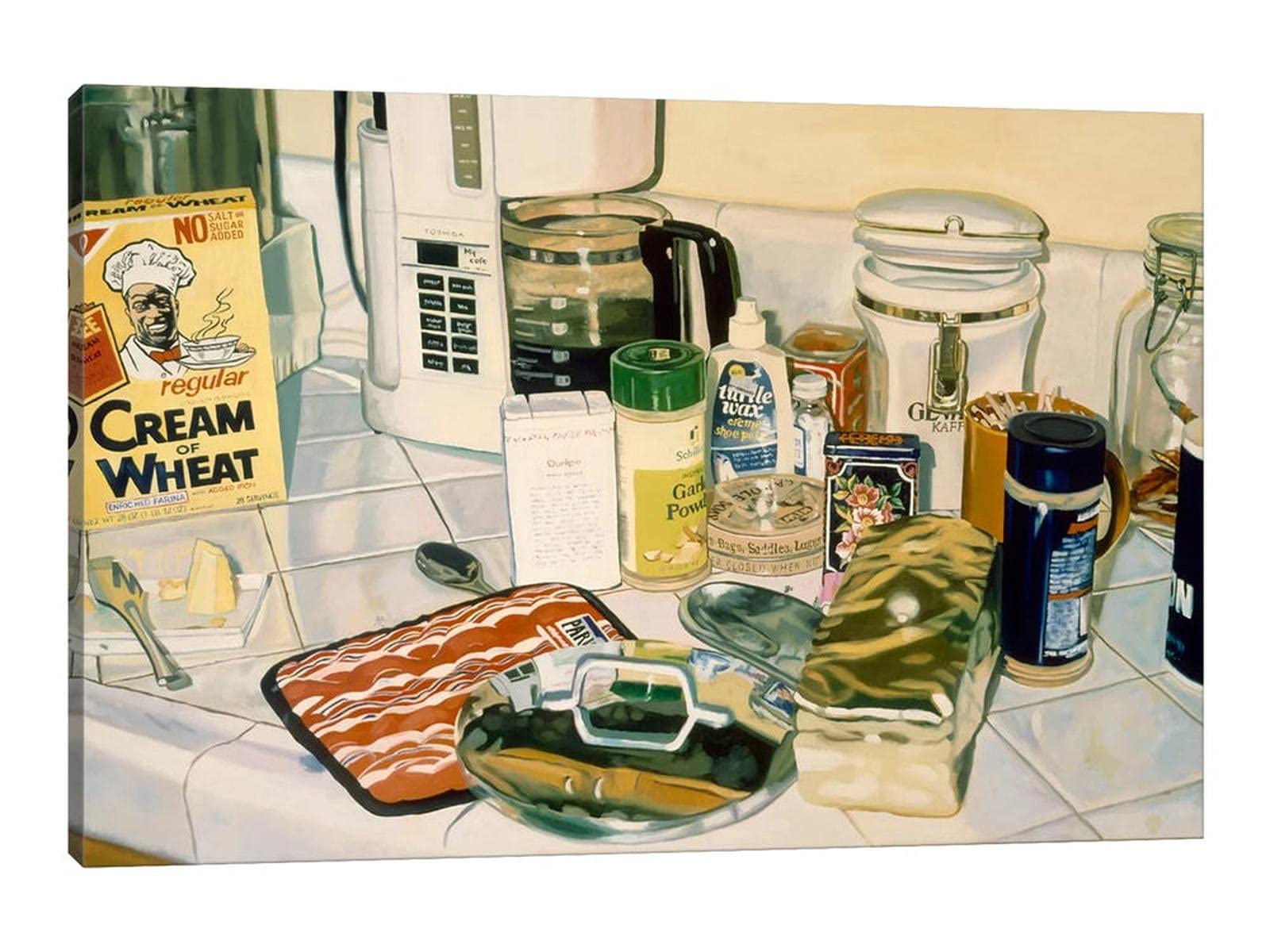 Vintage Kitchen Canvas Wall Art - GUTTATY 12x18 Inches Dining Room Decor, Retro Kitchen Pictures, Wall Painting Sets for Home, Cafe, and Restaurant Decor