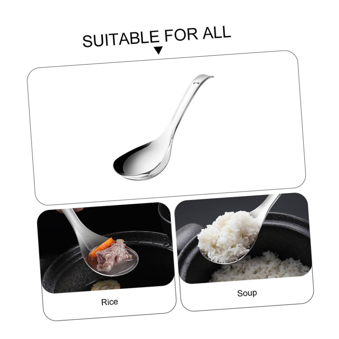Best Silicone Rice Spoon & Pancake Spatula Set - Japanese Style Cooking Utensils for Serving Rice, Noodles & Sauces - BPA-Free Kitchen Tools with Stainless Steel Handle - Perfect for Asian Cuisine, Breakfast Pancakes & Food Prep