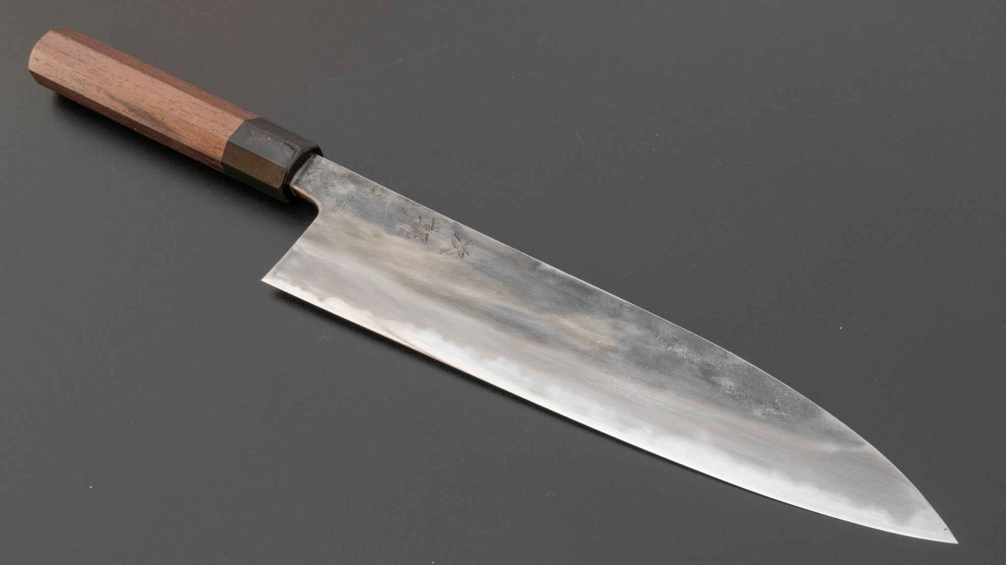 Premium Jiro Tsuchime Wa Gyuto 240mm Japanese Chef Knife - Taihei Tagayasan Wood Handle (#102) - Perfect for Sushi, Meat Cutting & Professional Kitchen Use