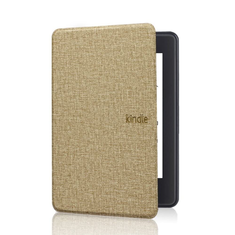 XYFCJK Kindle Soft Fabric Case - Protective Cover for Kindle 10th Gen (2019) & Paperwhite 4 (10th Gen 2018) with Auto Sleep/Wake | Anti-Slip Shockproof Design | Golden E-Reader Accessory | Perfect for Reading at Home, Travel & Commuting