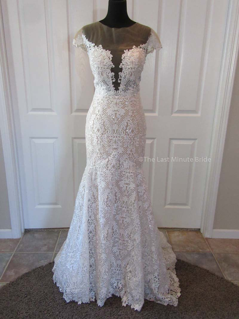 Calla Blanche Miley 18245 Sample Wedding Gown - Elegant A-Line Bridal Dress for Prom, Evening Gala & Formal Occasions
