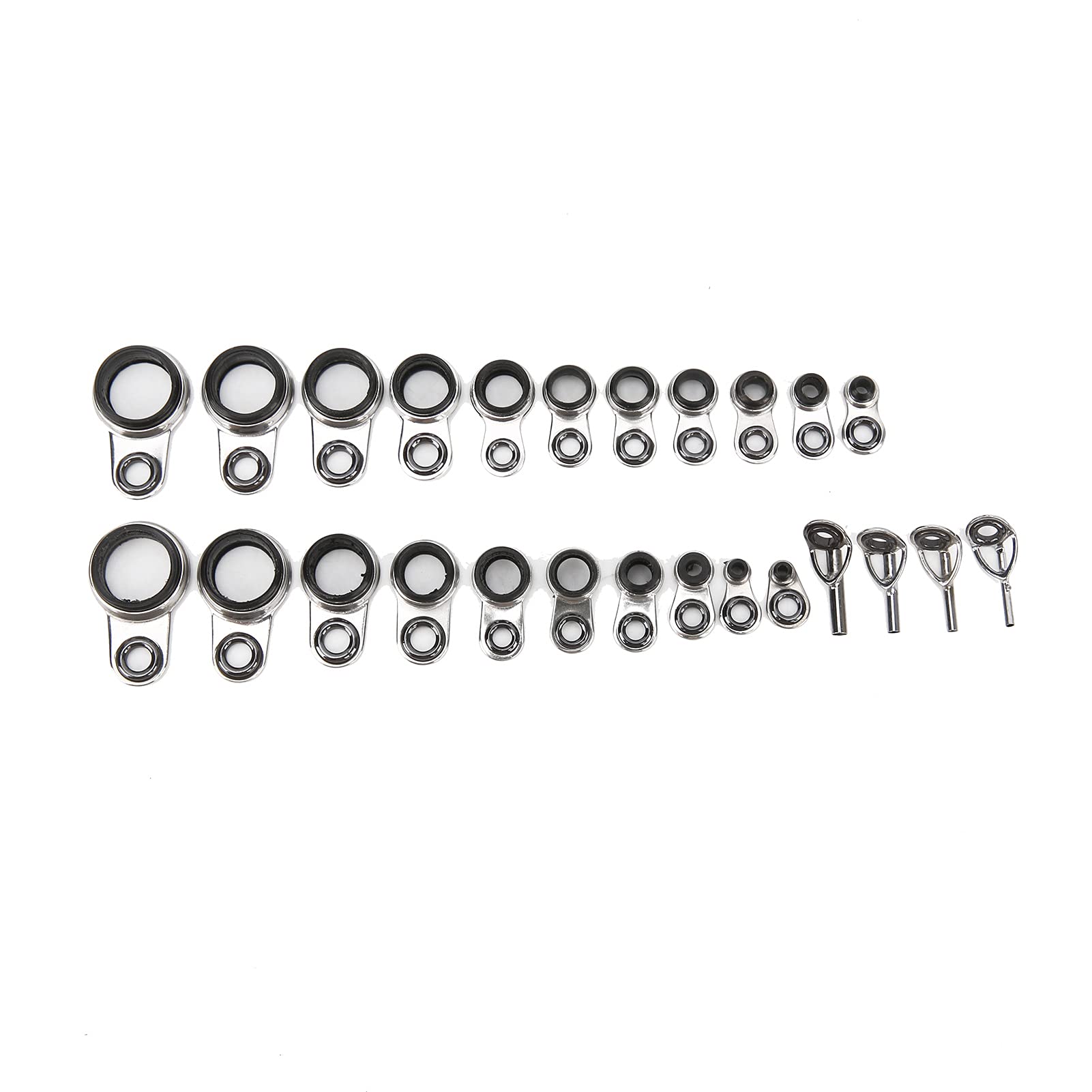 Durable Fishing Line Guides Rings - Abrasion Proof Fishing Accessories for Saltwater & Freshwater - Perfect for Spinning Rods, Casting Rods, and Fly Fishing Gear