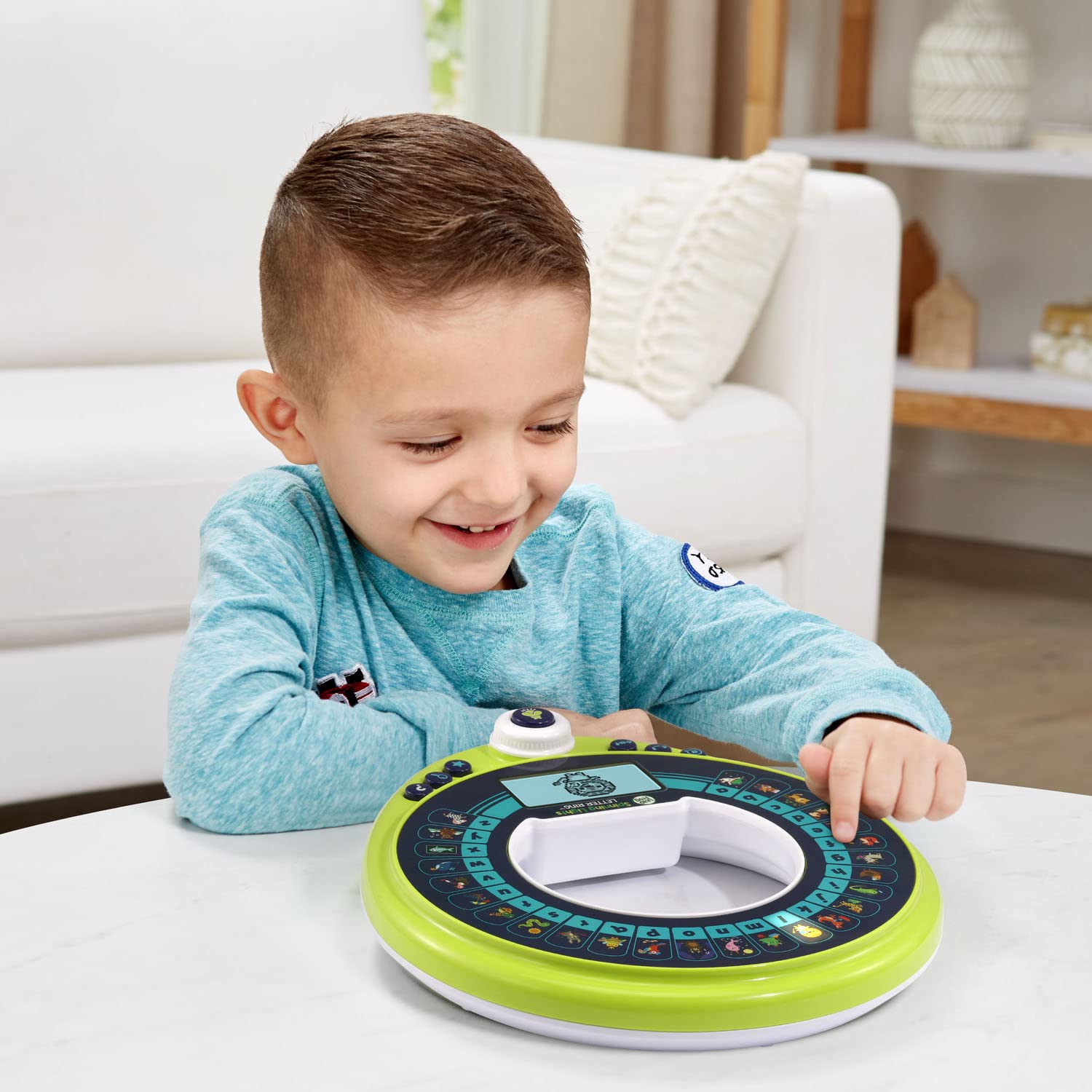LeapFrog Spinning Lights Letter Ring - Interactive Alphabet Learning Toy for Toddlers | Educational ABC Game for Preschool Kids | Perfect for Home & Classroom Learning Activities