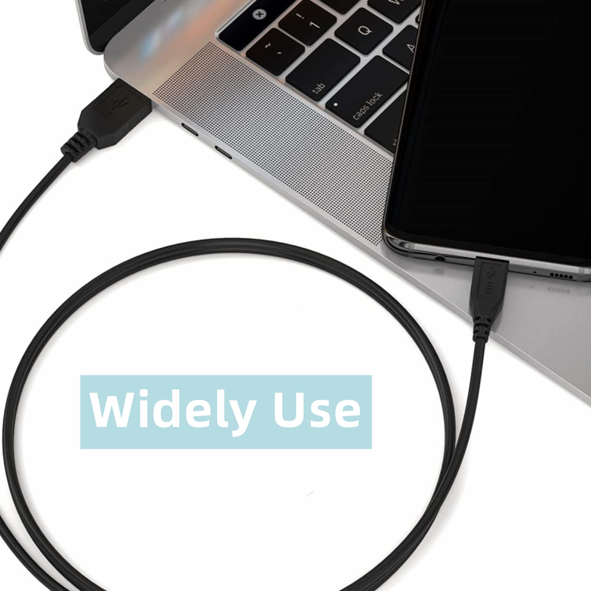 6FT USB Charger Cable for Jawbone Icon & Rogue Bluetooth Headsets - Fast Charging Cord for PC, Laptop, Car & Home Use