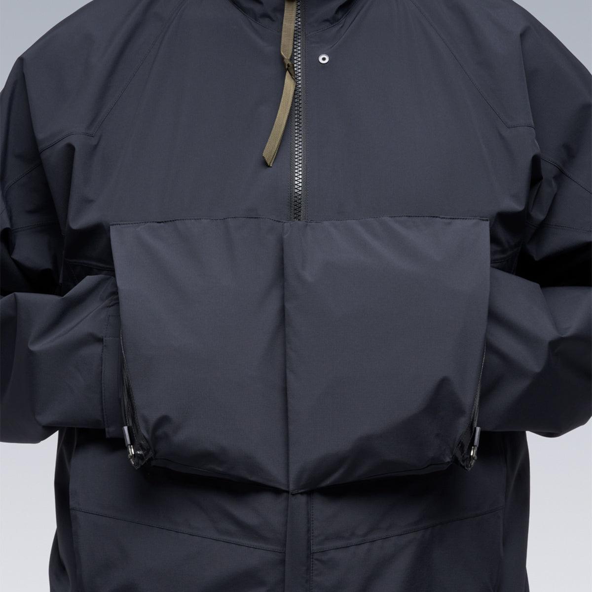 ACRONYM J96-GT Black Waterproof Windproof Jacket - High-Performance Streetwear for Urban Commuting & Outdoor Adventures