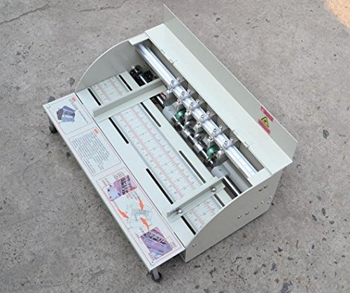 110V/220V H500 Electric Book Cover Creasing Machine - Automatic Card Folding & Color Page Dasher for Paper Craft & Bookbinding (Office/Printing Shop Use)