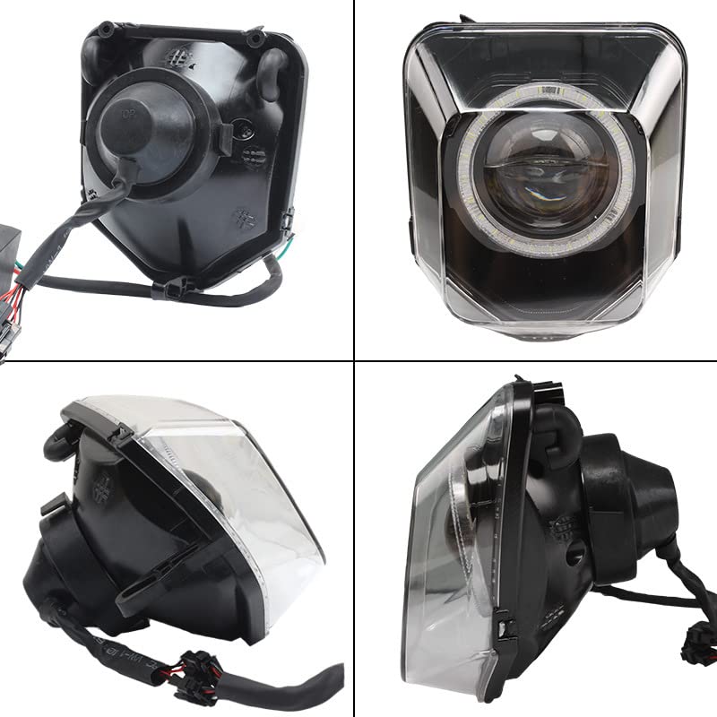 High-Performance Runway Motorcycle Headlight for FE250 FE350 FE450 FC TC FE TE MX - Durable LED Light for Dirt Bike, Enduro & Motocross Racing - Perfect for Night Riding & Off-Road Adventures