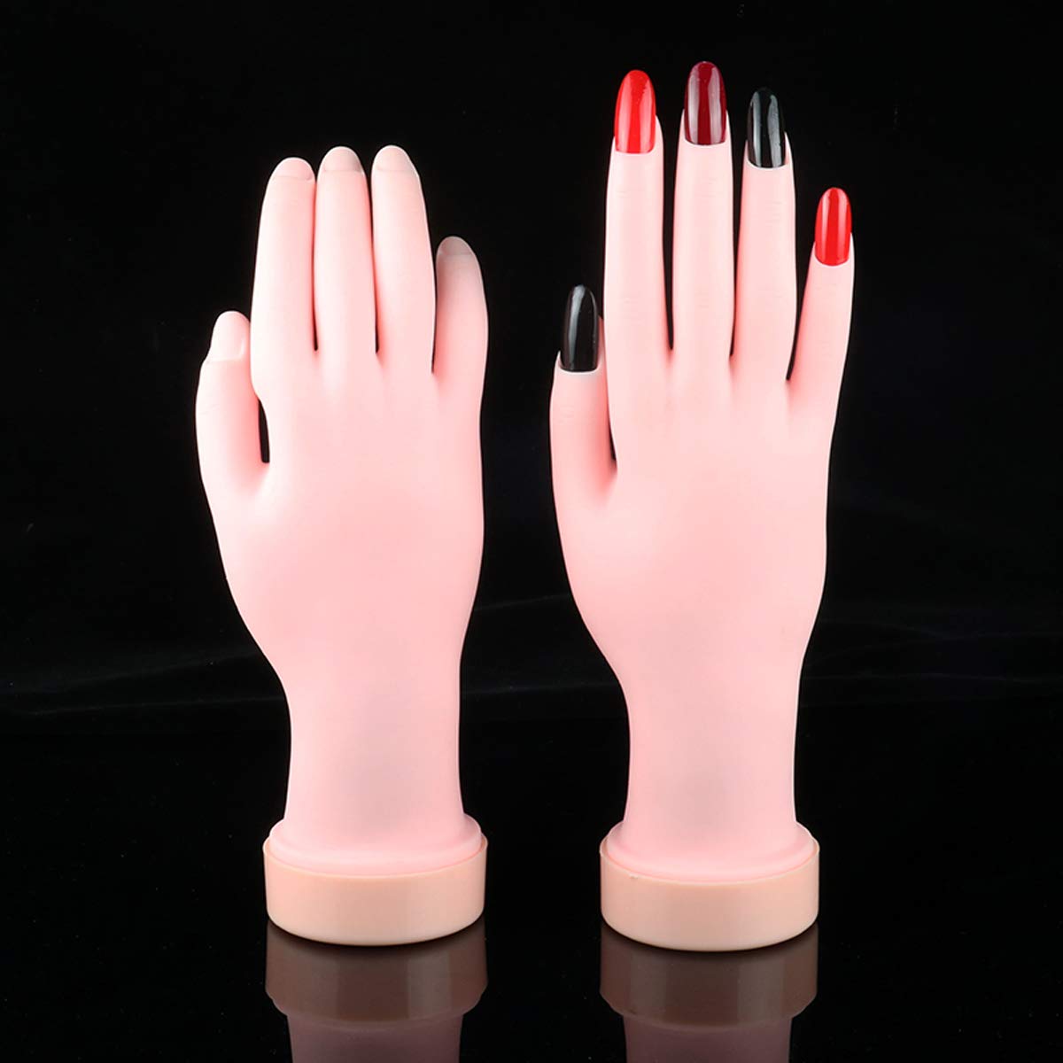 Acrylic Nails Practice Hand - Flexible Bendable Mannequin Hand for Nail Art Training, Perfect for Beginners & Professionals | Salon, Home Practice & Nail Technician Training Tool