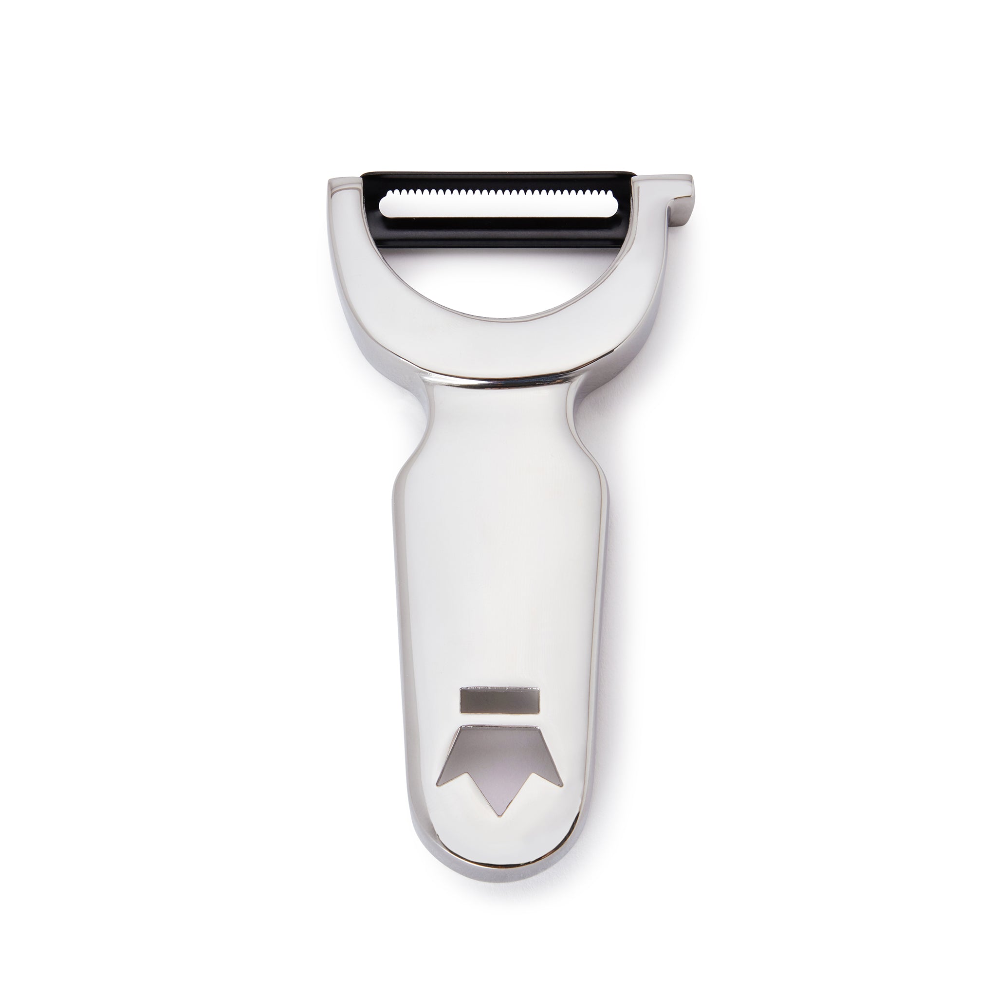 BUSWELL® Stainless Steel Serrated Cast Metal Peeler - Professional Kitchen Tool for Peeling Fruits and Vegetables