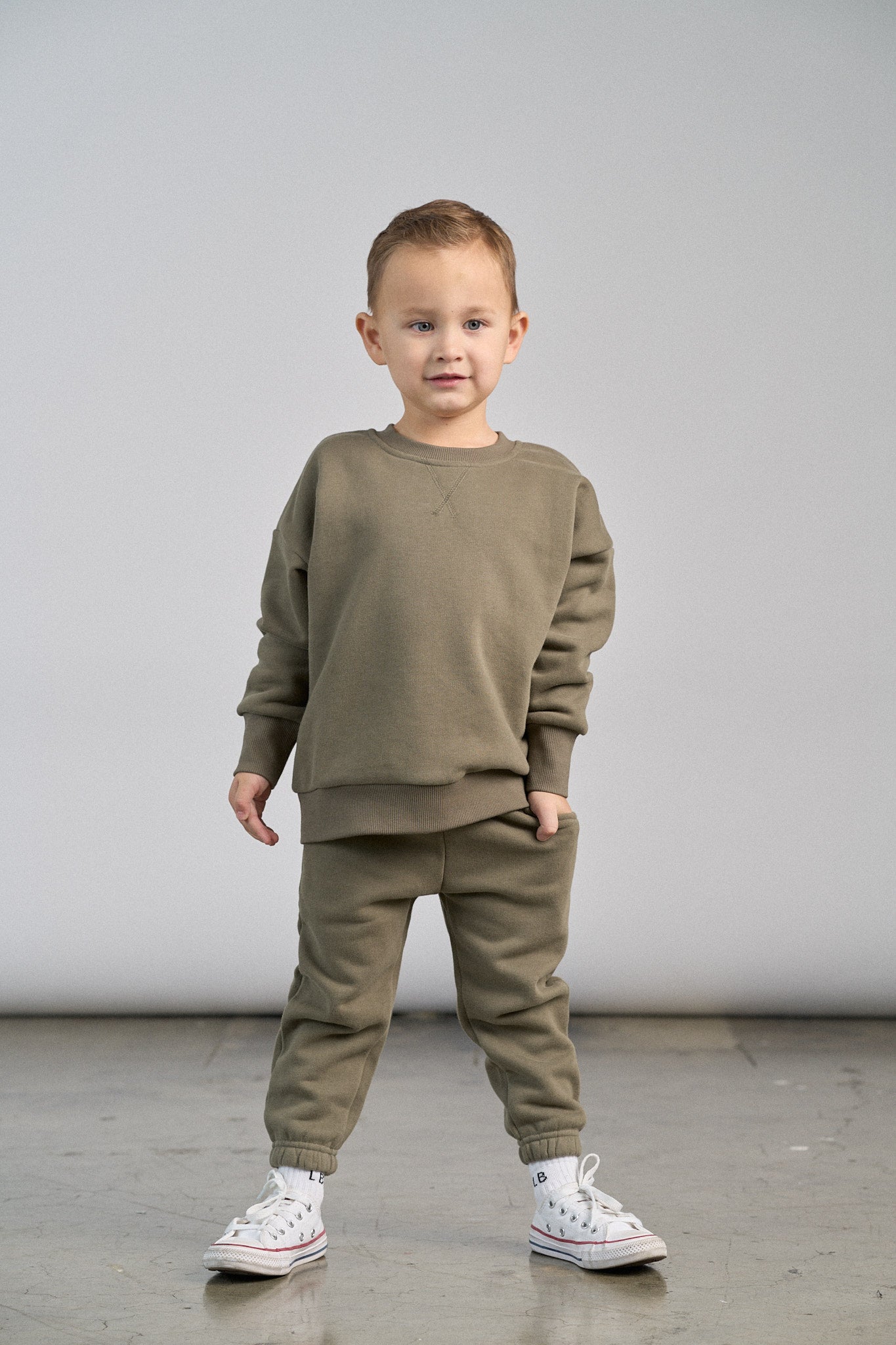 Premium Elevated Crewneck Sweatshirt - Army Green | Soft & Comfortable Cotton Blend | Casual Wear & Street Style Outfits