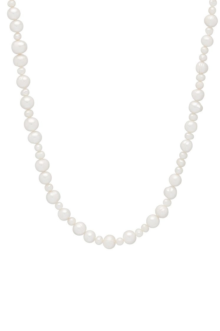 Elegant Pearl T Bar Necklace for Women - Dainty Gold Plated Pendant Jewelry - Perfect for Weddings, Parties & Everyday Wear