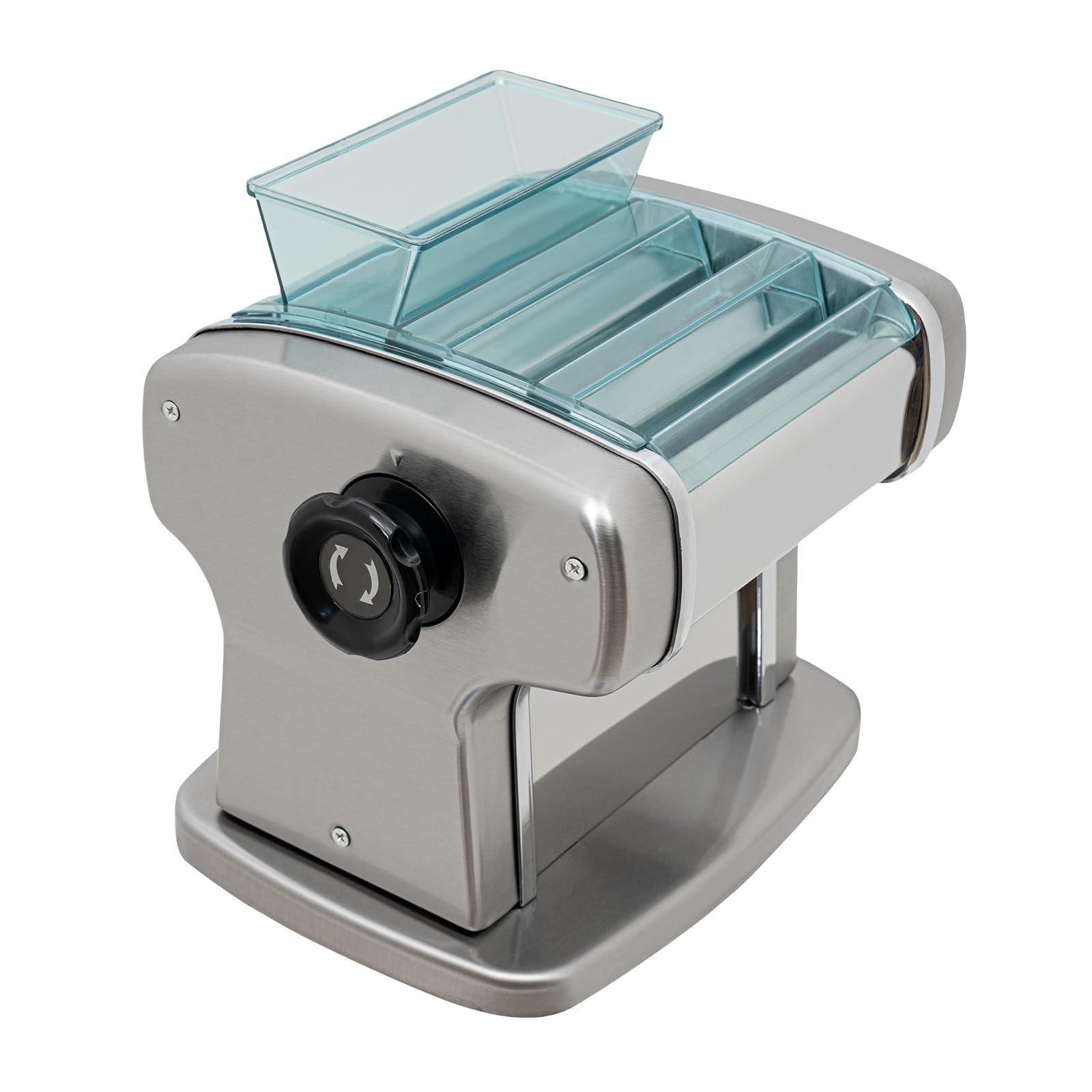Automatic Electric Pasta Maker Machine - Stainless Steel Fresh Noodle Dough Roller with Adjustable Thickness for Homemade Pasta | Perfect for Family Cooking, Italian Cuisine & Restaurant-Style Meals at Home