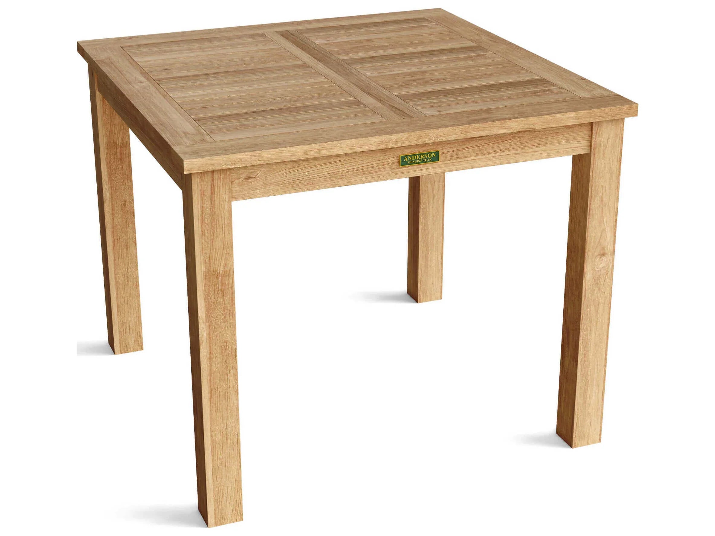 Anderson Teak 5-Piece Outdoor Bistro Table Set with Chairs - Patio Dining Furniture for Garden, Deck, or Poolside Use
