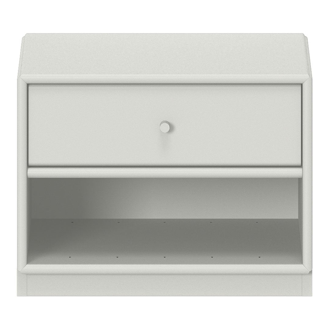 Modern Nightstand with USB Ports & Drawer - Compact Bedside Table for Small Spaces - Perfect for Bedroom, Apartment, Dorm, or Office Use