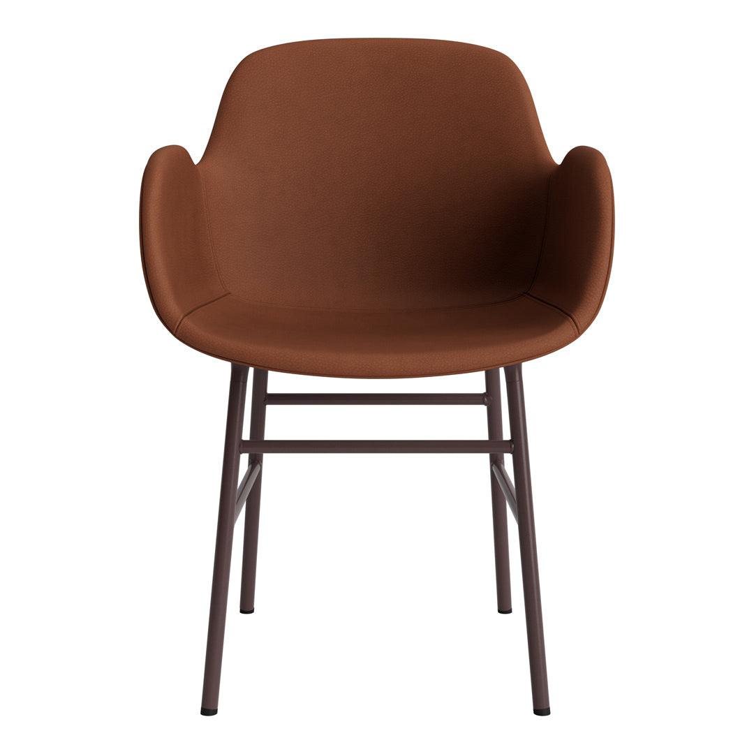 Modern Form Armchair with Sturdy Metal Legs & Premium Upholstery - Perfect for Living Room, Office or Reading Nook
