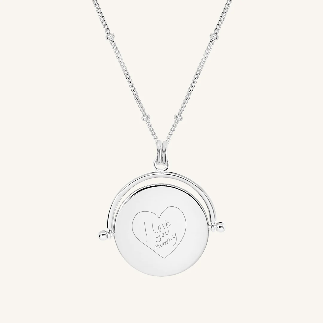 Handmade Illustrate Pendant Necklace for Women - Elegant Jewelry Gift for Birthday, Anniversary & Valentine's Day - Perfect for Casual Wear, Date Night & Special Occasions
