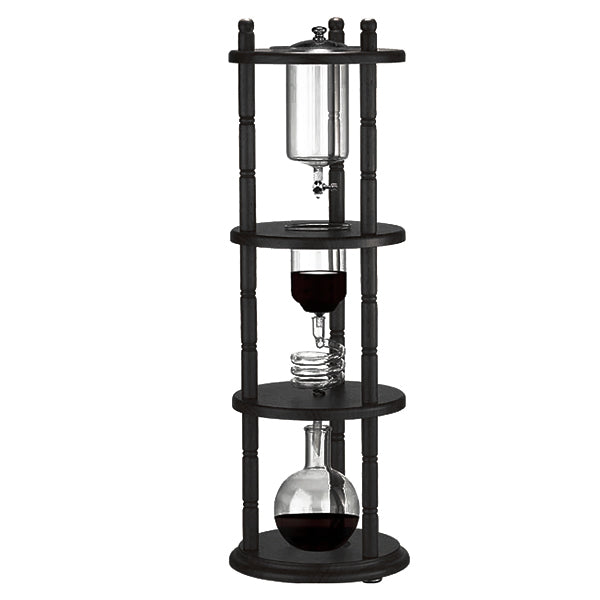 Premium Tiamo Cold Brew Coffee Dripper - Handcrafted Wooden Iced Coffee Maker for Home & Office - Perfect for Slow Drip Cold Brew & Iced Coffee Lovers