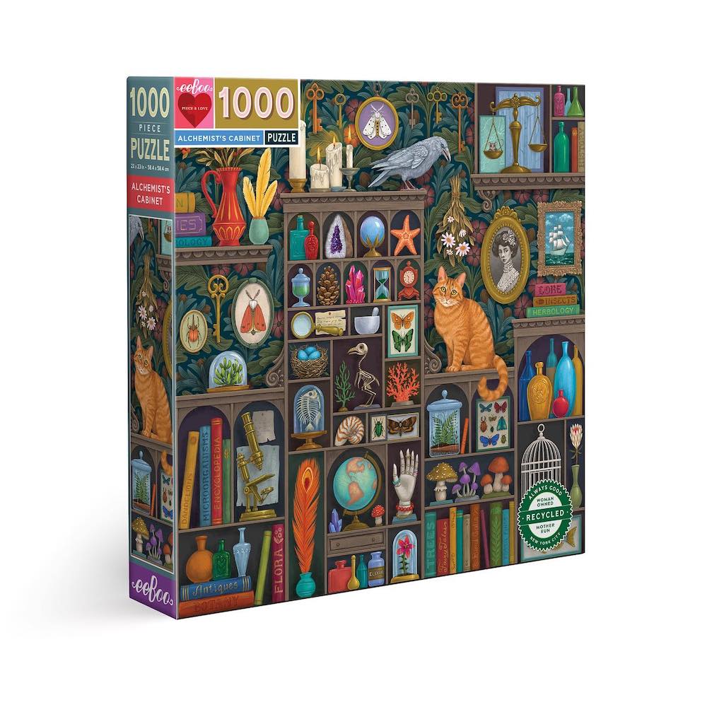 eeBoo Alchemists Cabinet 1000 Piece Jigsaw Puzzle - Challenging Adult Puzzle for Home Decor & Relaxation