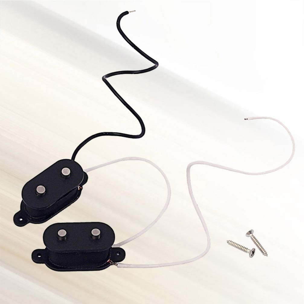 Healifty Bass Guitar Pickup Set - Neck & Bridge Pickups for Electric Bass & Guitar | Perfect for Live Performances & Studio Recording