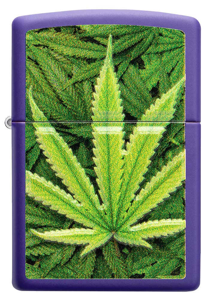 Zippo Leaf Design Windproof Lighters - Classic Refillable Metal Lighter for Outdoor Camping, Hiking & Everyday Use