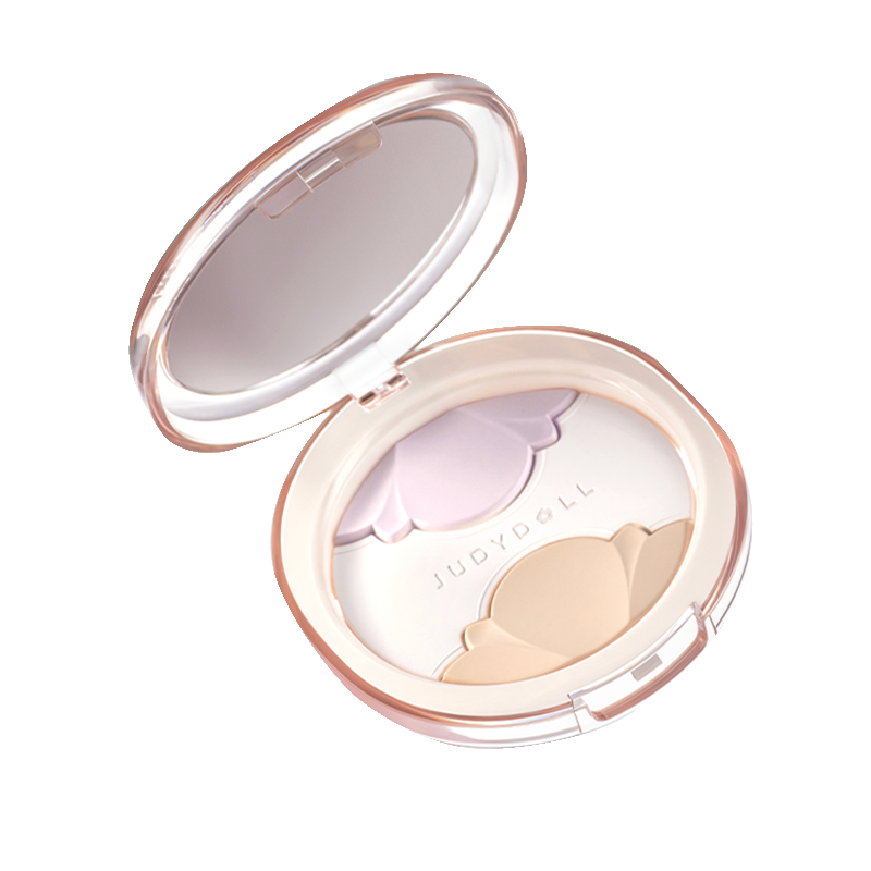 Judydoll Glamorous Glaze Pressed Powder Compact - Oil Control & Shine-Free Makeup for All-Day Wear | Perfect for Daily Use, Office & Special Occasions