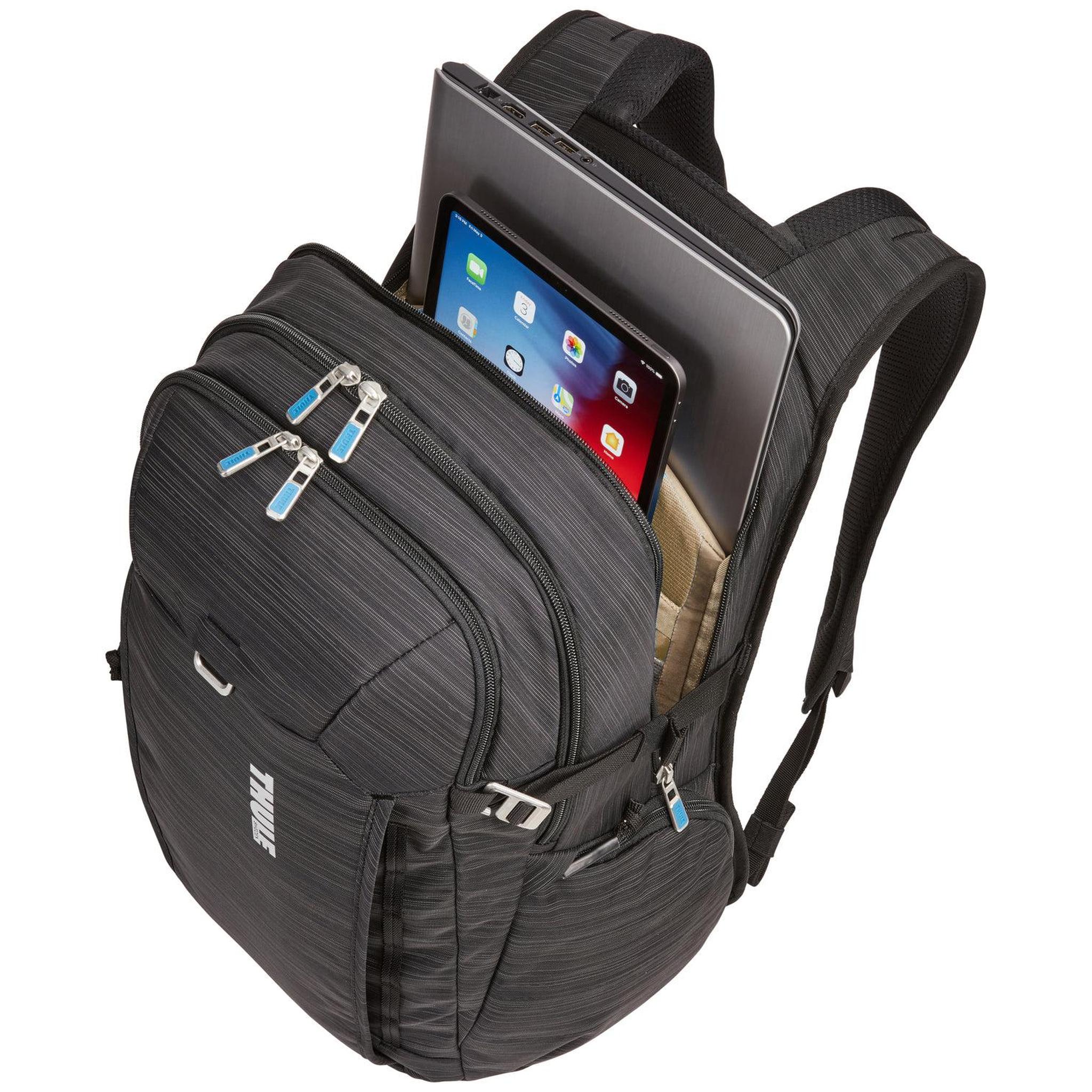 Thule 28L Construct Backpack - Durable Travel Backpack for Commuting, Hiking & Outdoor Adventures | Water-Resistant & Spacious Daypack for Work, School & Travel