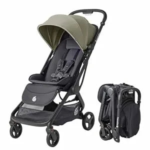 Metro 3 Stroller - Lightweight Compact Baby Stroller with One-Hand Fold, Soft Olive Green | Perfect for Travel, Shopping & City Walks