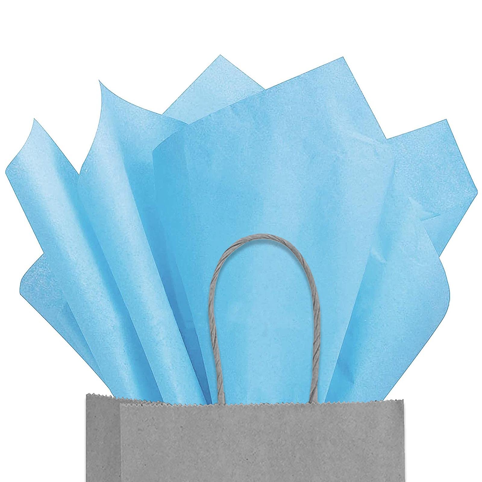 AZOWA Premium Light Blue Gift Wrapping Tissue Paper - 20x29 Inches, 120 Sheets - Perfect for Gift Bags, Present Wrapping & Party Decorations - Ideal for Birthdays, Weddings, Baby Showers & Holiday Gifts
