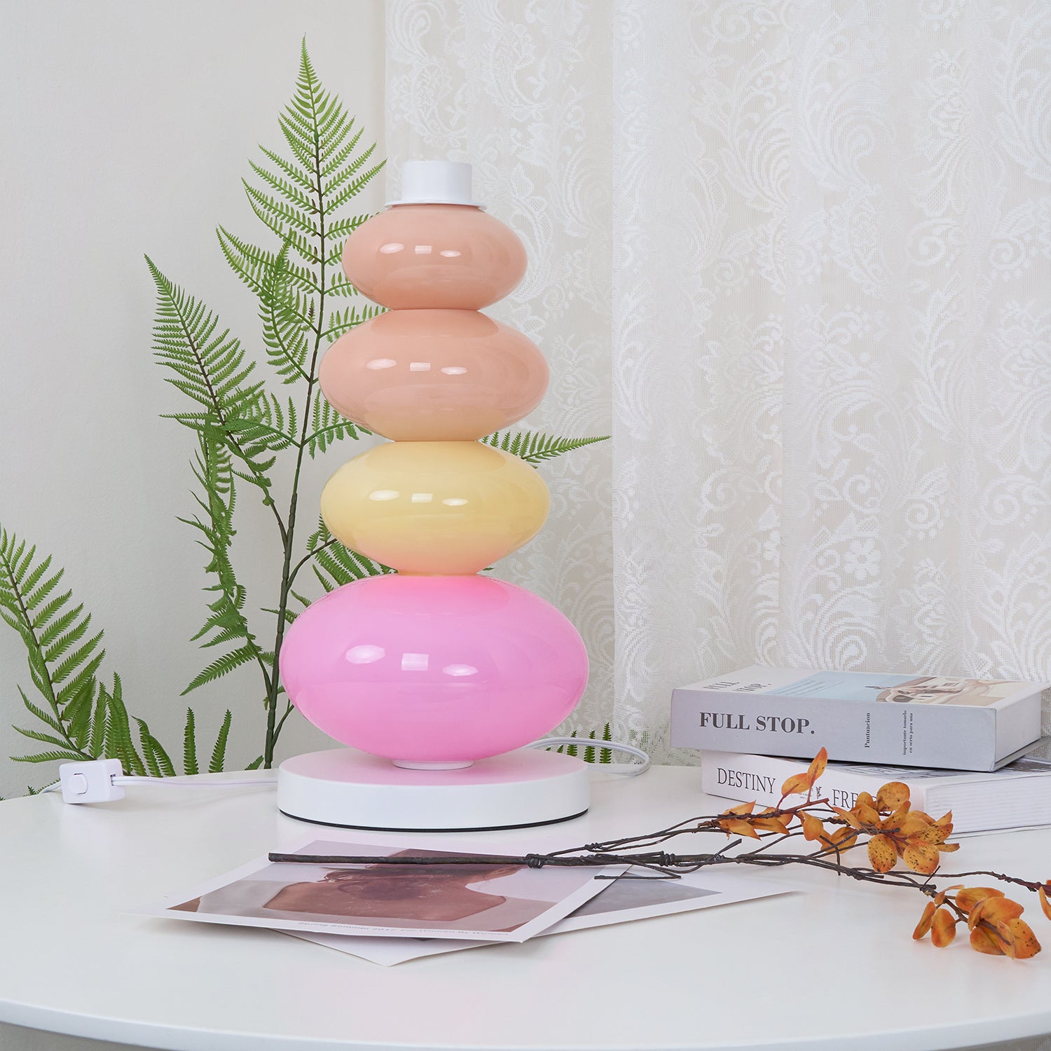Sweet Candy Table Lamp - LED Night Light for Kids Room, Bedside, Nursery - Perfect for Bedtime Reading & Cozy Ambiance