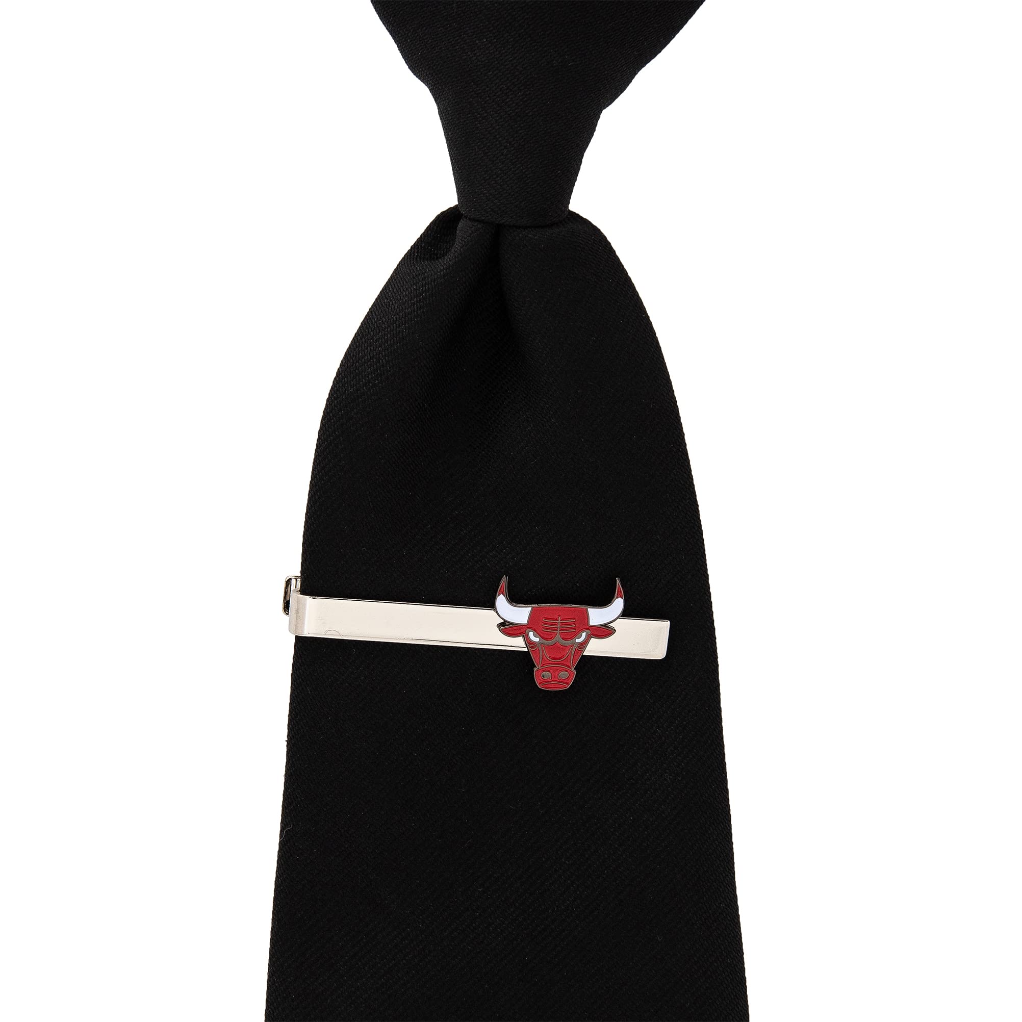 Chicago Bulls NBA Tie Bar - Desert Cactus Design - Official Logo Tie Clip for Men - Perfect for Business, Weddings & Formal Events