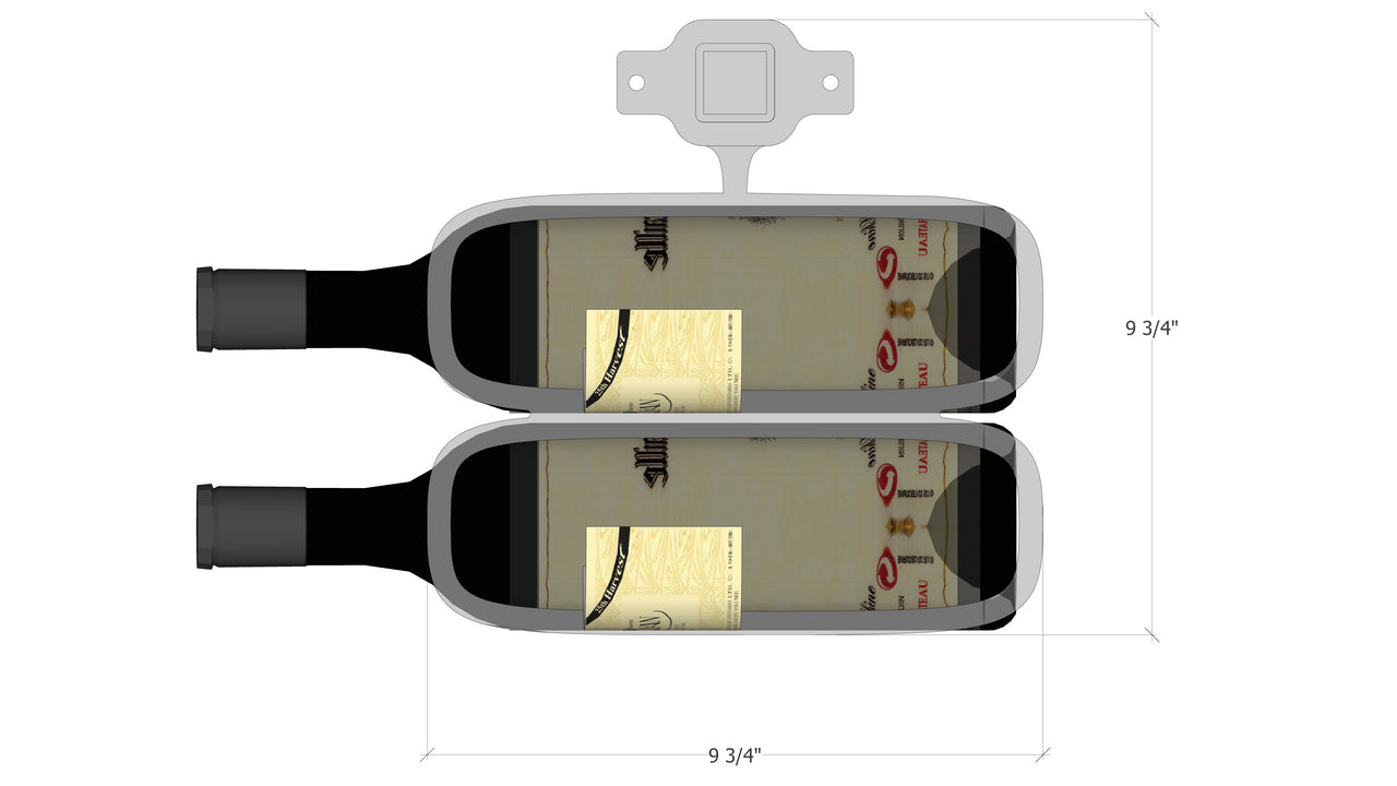 Urban Ironcraft Floor to Ceiling Wine Racks - Double Bottle Label Facing Pillar Series | Space-Saving Wine Storage for Home, Bar, or Restaurant | Perfect for Wine Collectors and Entertaining Guests