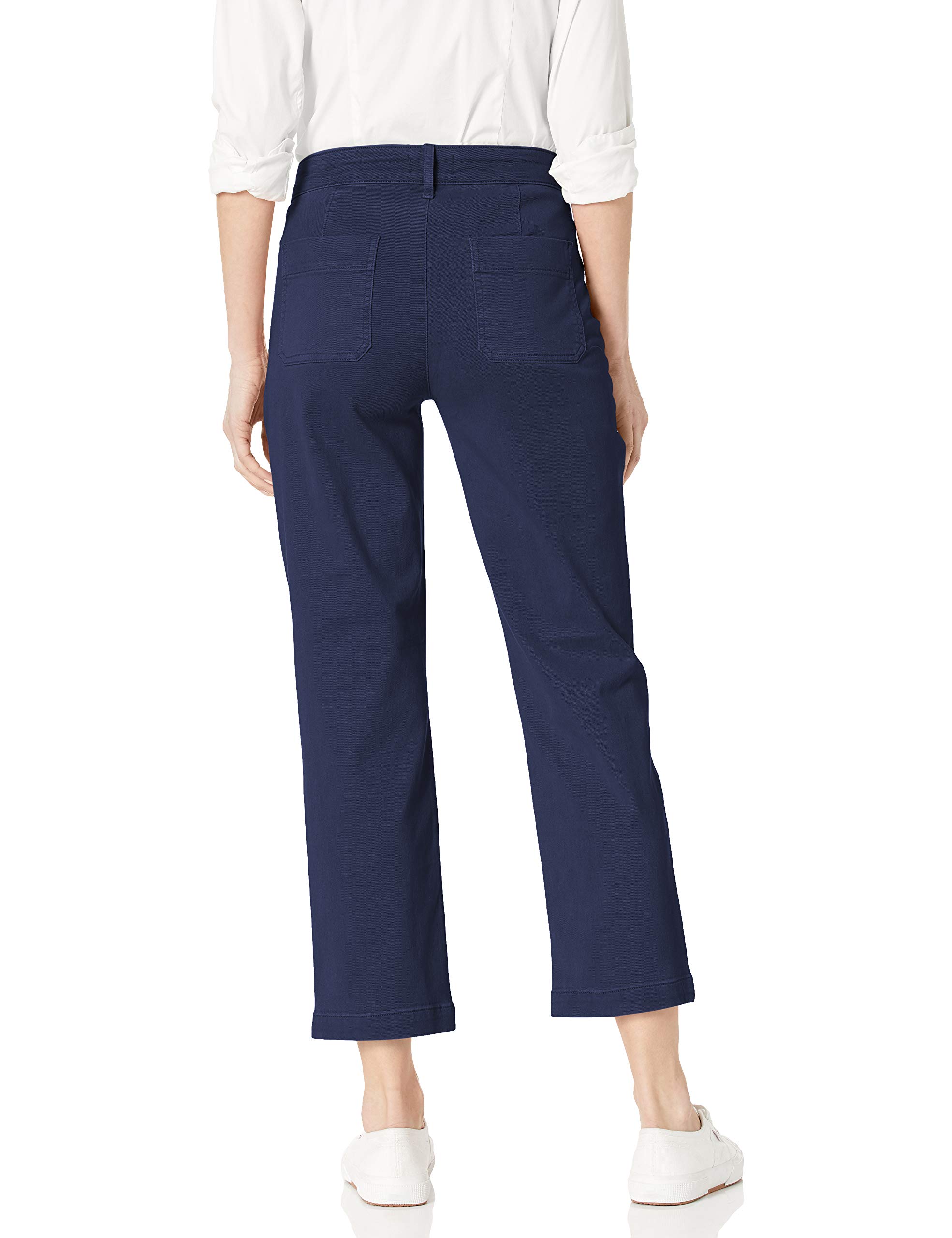 NYDJ Women's Straight Ankle Chino Pants - Comfortable Stretch Work Pants for Office & Business Casual Wear