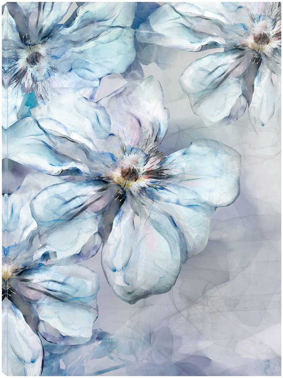 Hand-Painted Fine Art Canvas Wall Decor - Modern Garden Layers Painting for Living Room, Bedroom, Office - 42x56 Inches - Ready to Hang - Perfect for Home, Office & Commercial Spaces