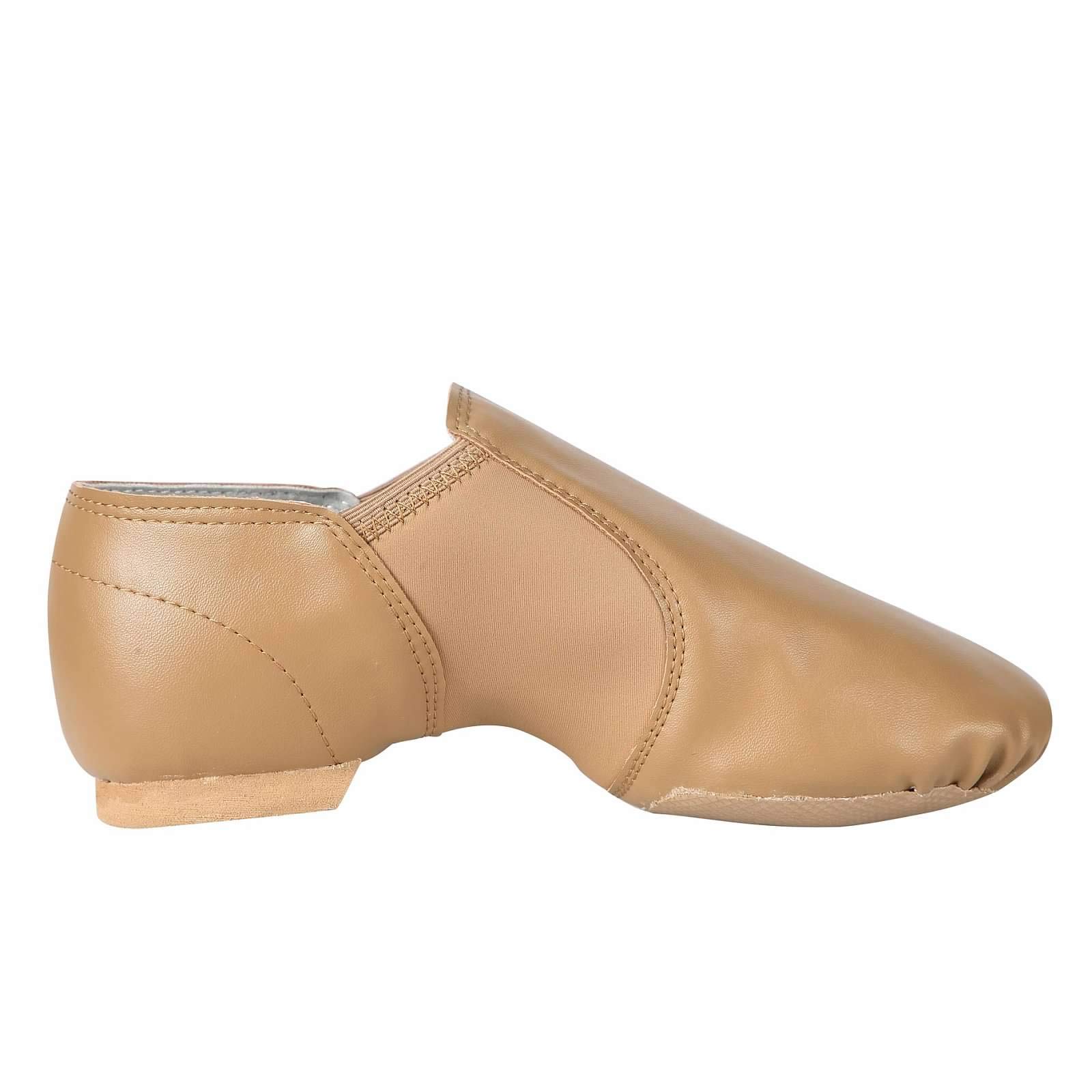 Linodes PU Leather Jazz Shoes for Girls & Boys - Slip On Dance Shoes for Toddler, Little Kid & Big Kid - Comfortable & Stylish for Dance Class, Performances & Everyday Wear