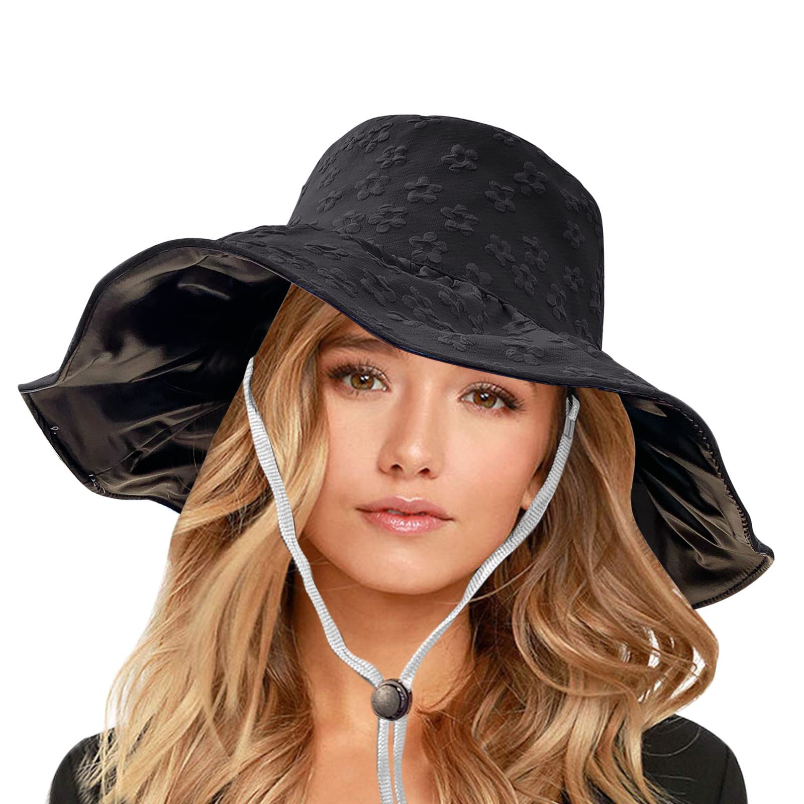Physician Recommended Sun Hats for Women - UV Protection Wide Brim Straw Beach Hat for Summer, Outdoor & Travel | Perfect for Beach, Gardening, Hiking and Poolside