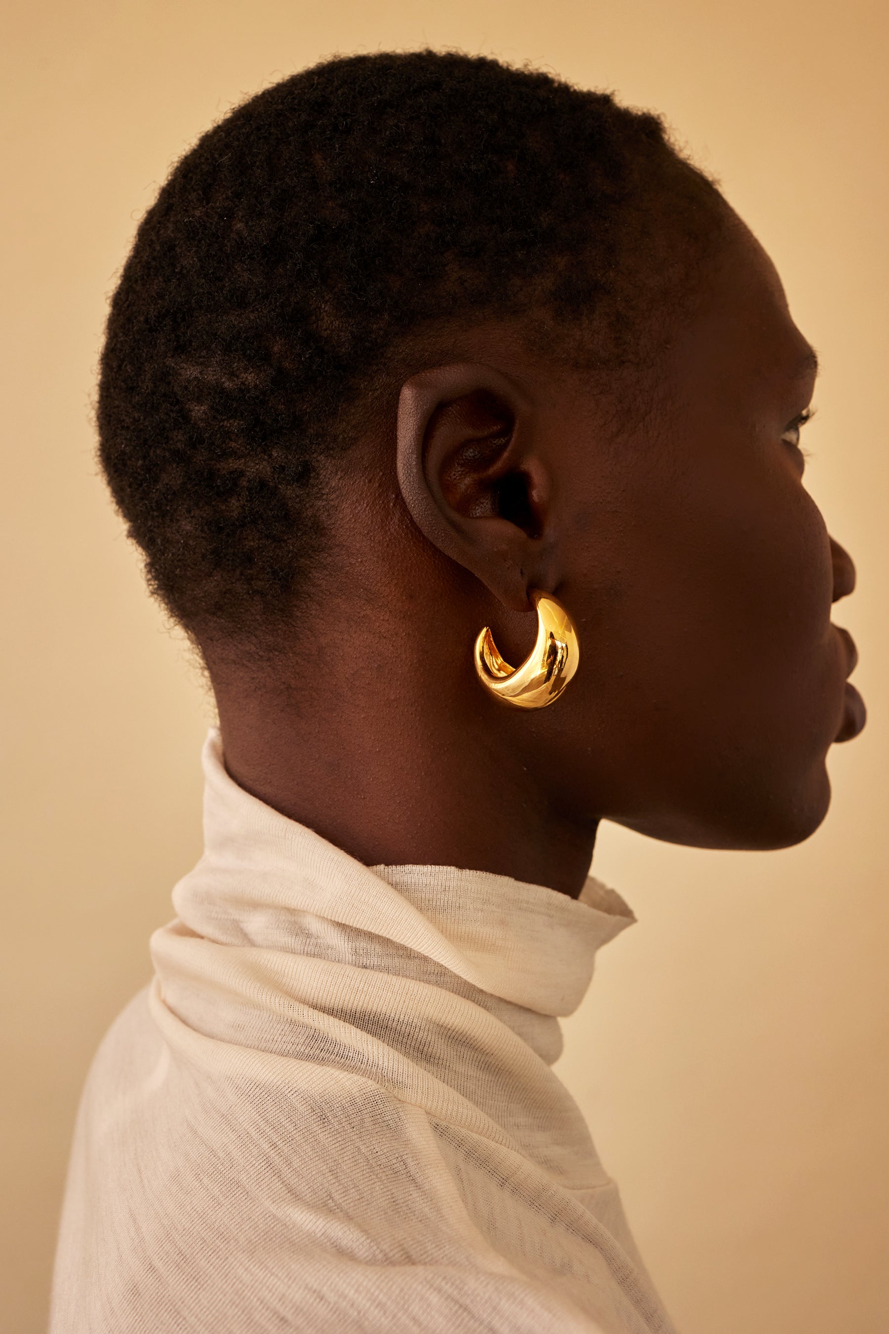 Glossy Dome Hoop Earrings for Women - Shiny Gold & Silver Statement Jewelry - Perfect for Parties, Weddings & Everyday Wear