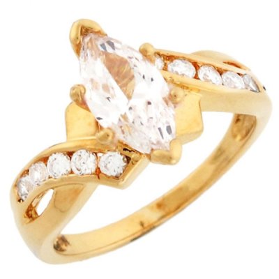 A Sparkling Promise: The Marquise CZ Engagement Ring Story