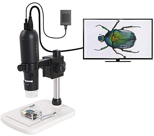 1080P Full HD Digital Microscope with HDMI - 10x to 220x Magnification for PC, TV & Monitor | Photo Capture & Micro-SD Storage | Ideal for Coin Collecting, Jewelry Inspection & Science Education