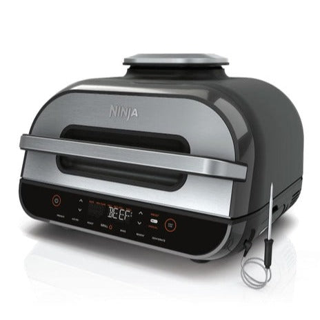 Ninja AG551 Foodi Smart XL Air Fryer Oven - 8-in-1 Countertop Convection Toaster Oven with Air Fry, Roast, Bake, Broil, Dehydrate - Perfect for Family Dinners, Meal Prep & Healthy Cooking