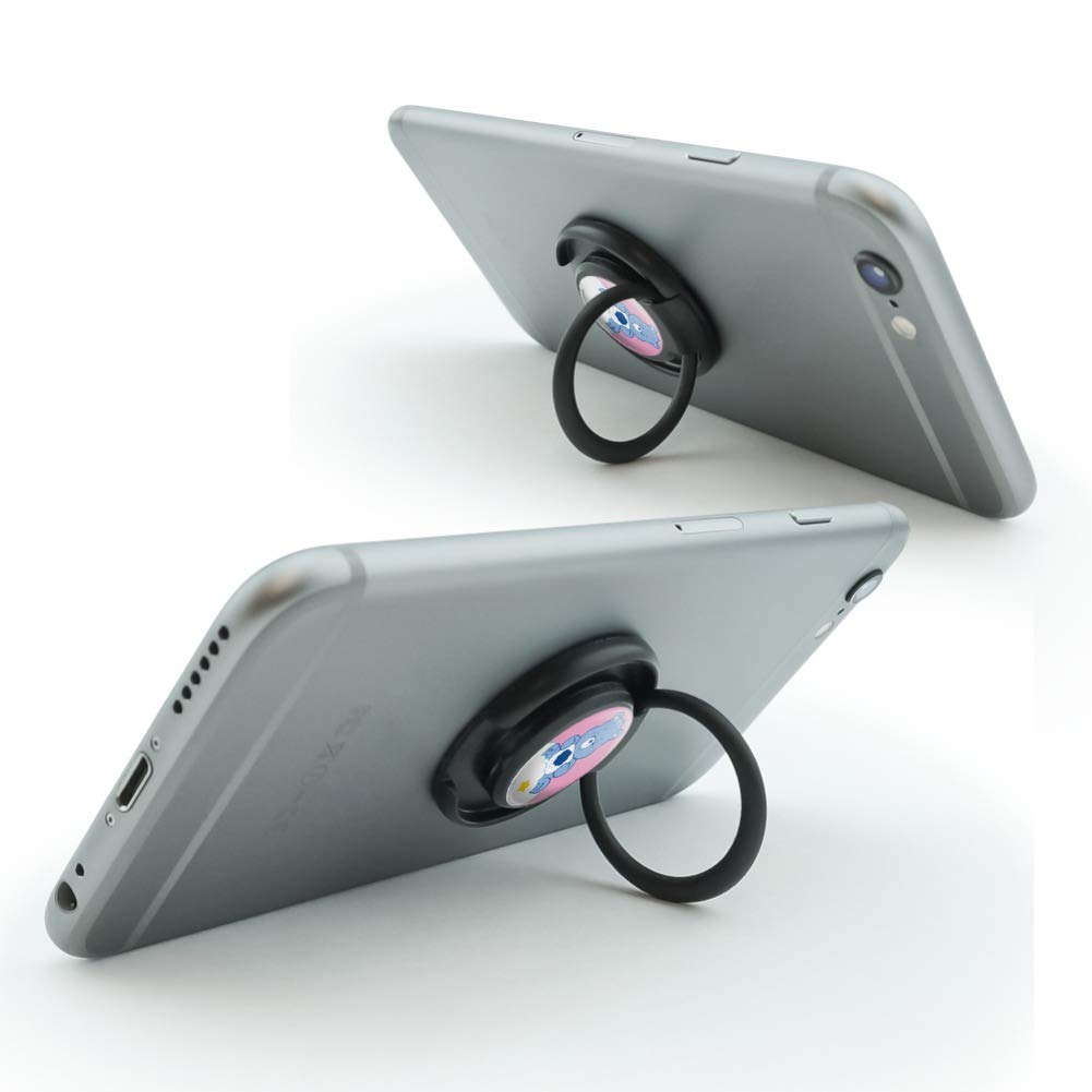 Care Bears Grumpy Bear Phone Ring Holder - Durable Mobile Grip Stand for Smartphones, Perfect for Watching Videos, Taking Selfies, and Secure Handling