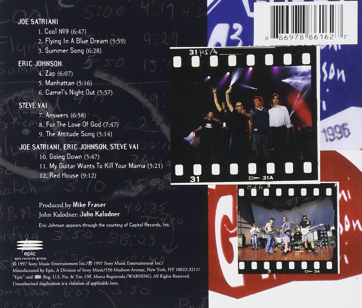G3 - Live In Concert DVD | Rock Guitar Legends Joe Satriani, Steve Vai & Eric Johnson | Perfect for Music Lovers & Guitar Enthusiasts | Great for Home Entertainment & Guitar Learning Inspiration