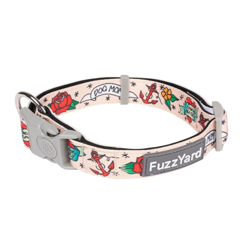 Fuzzyard Ink'd Dog Collar - Soft & Stylish Pet Collar for Small Medium Large Dogs - Perfect for Daily Walks, Training & Outdoor Adventures (3 Sizes Available)