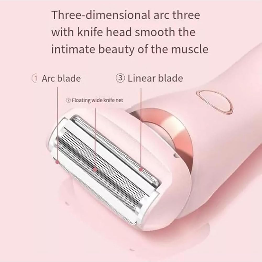 Best Women's Electric Razor - Waterproof 2-in-1 Shaver for Smooth Legs & Bikini Area | Portable Wet/Dry Hair Remover for Women & Men | Perfect for Travel, Gym & Home Use