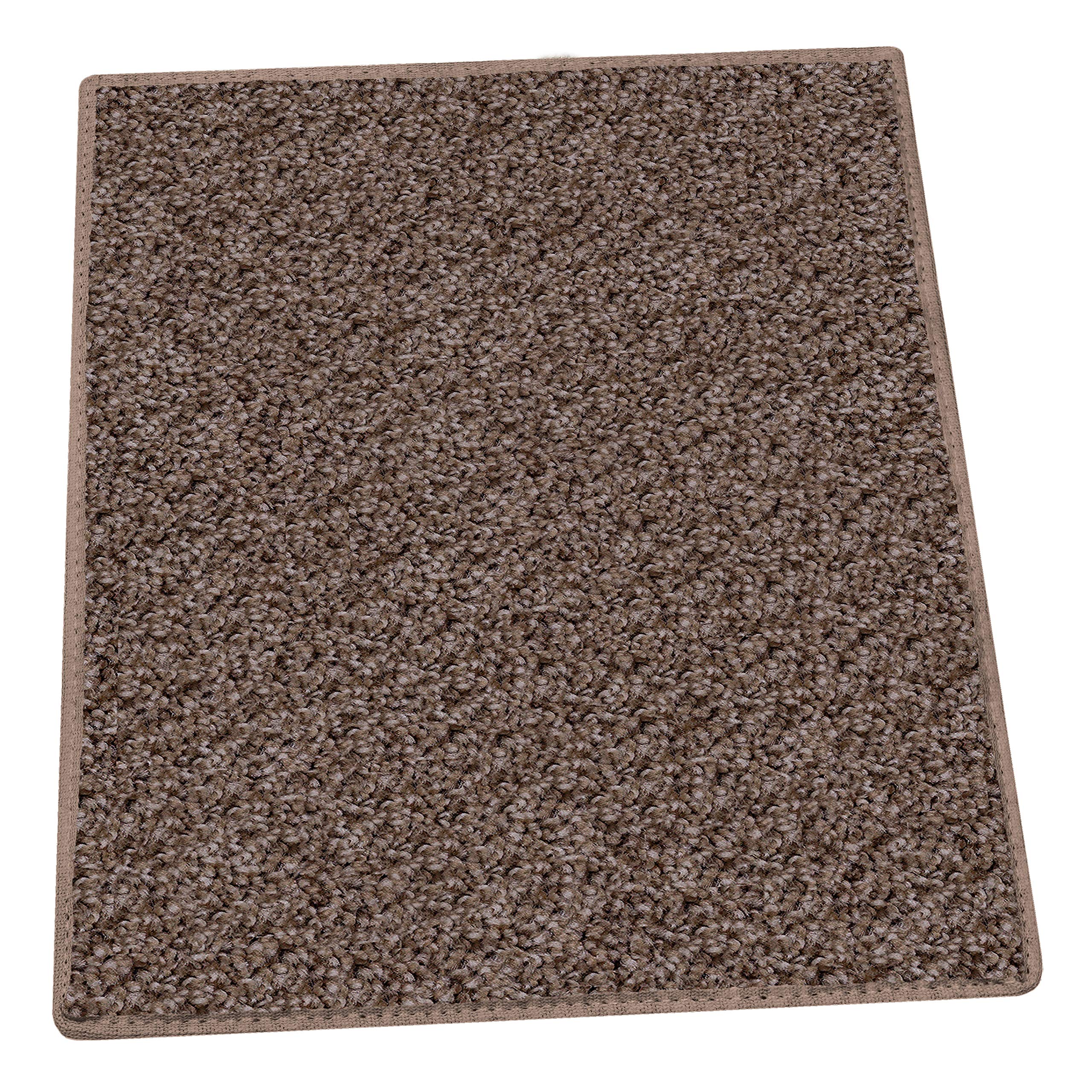 10'x14' Ginger Spice Area Rugs for Apartments - Soft Twist Low Pile Carpet | Budget-Friendly Home Decor for Living Room, Bedroom & Dorm | Non-Slip Eco-Friendly Floor Mat