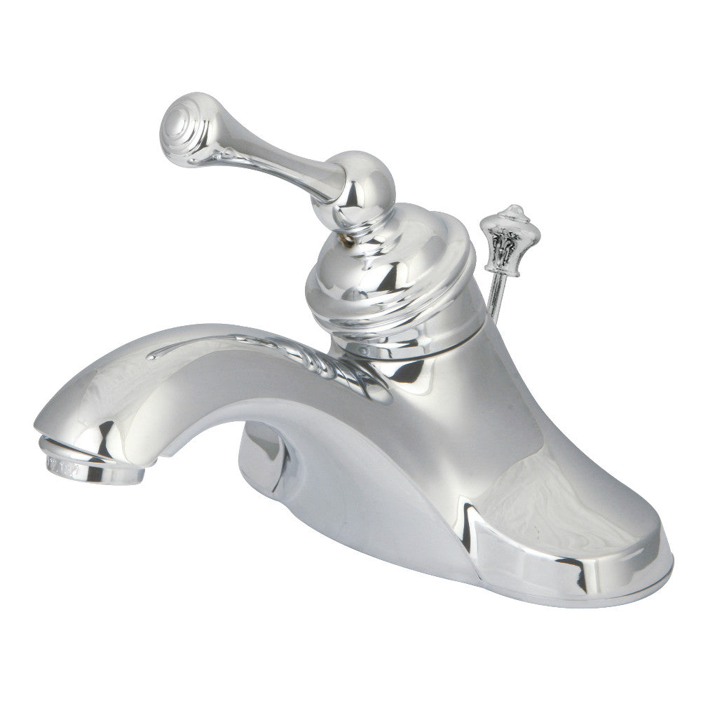 Kingston Brass KB3542 4-Inch Centerset Bathroom Faucet - Chrome Finish, Single Handle for Sink Vanity, Perfect for Bathroom Renovation and Modern Home Decor