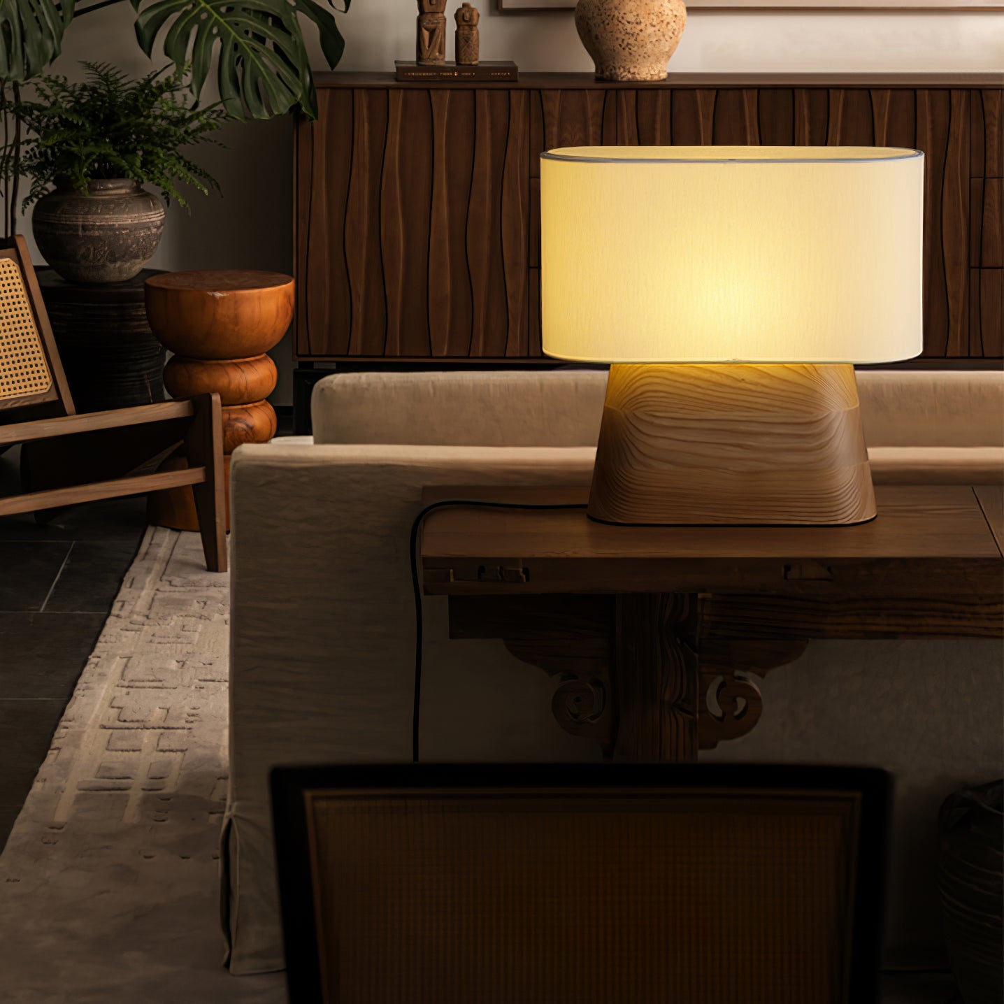 Modern Habitat Table Lamp - Adjustable LED Desk Light for Home & Office, Warm White & Cool White Dimmable, Perfect for Reading, Working, and Nightstand Use